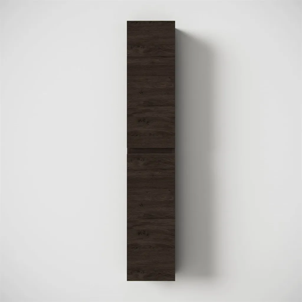 Copenhagen Front - 162x30x15 cm Hochschrank, geräucherte schwarze Eiche