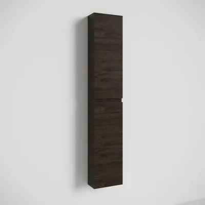 Copenhagen Front - 162x30x15 cm Hochschrank, geräucherte schwarze Eiche