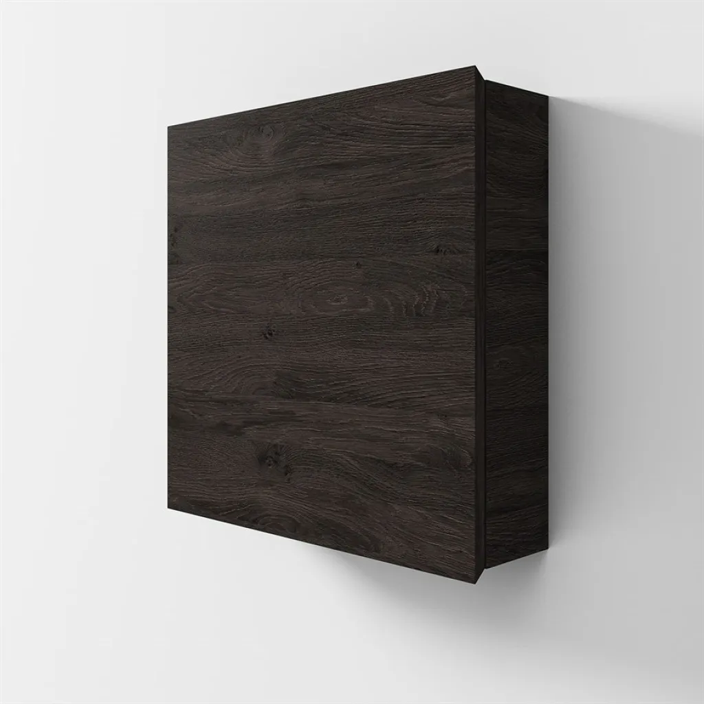 Copenhagen Front - 60x60x15 cm Wandschrank, geräucherte schwarze Eiche