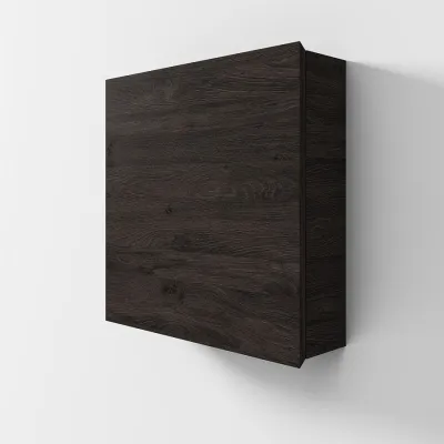 Copenhagen Front - 60x60x15 cm Wandschrank, geräucherte schwarze Eiche