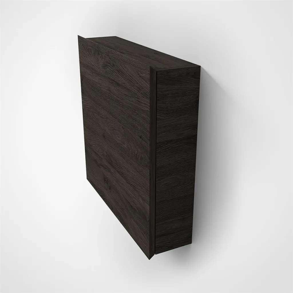 Copenhagen Front - 60x60x15 cm Wandschrank, geräucherte schwarze Eiche