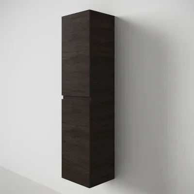 Copenhagen Front - 162x30x35 cm Hochschrank, geräucherte schwarze Eiche