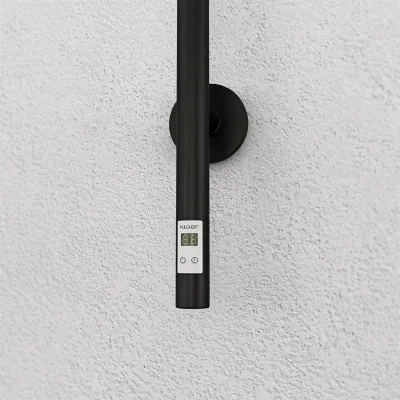 Pulcher® Style PS14 - Elektrischer Handtuchtrockner mit Timer, Mattschwarz