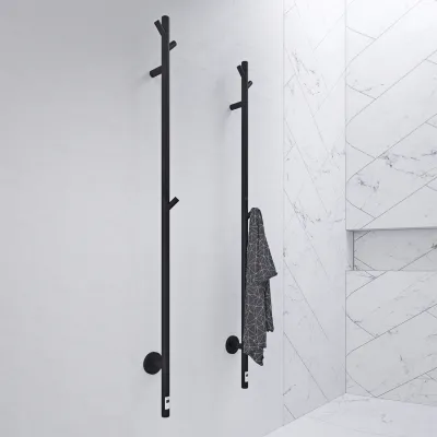 Pulcher® Style PS14 - Elektrischer Handtuchtrockner mit Timer, Mattschwarz
