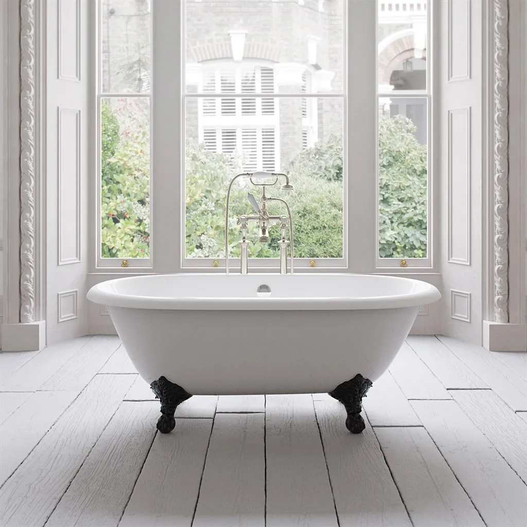 The Supell 152 - Black & White Badewanne aus emailliertem Gusseisen
