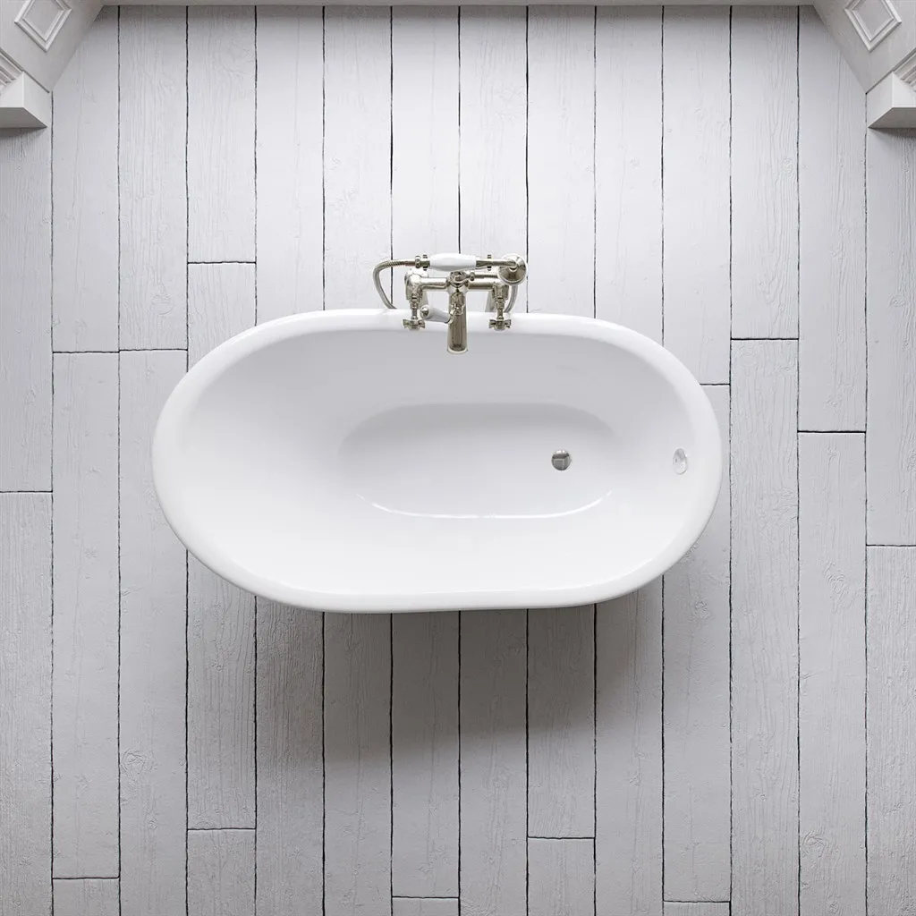 The Joyus 146 - Black & White Badewanne aus emailliertem Gusseisen