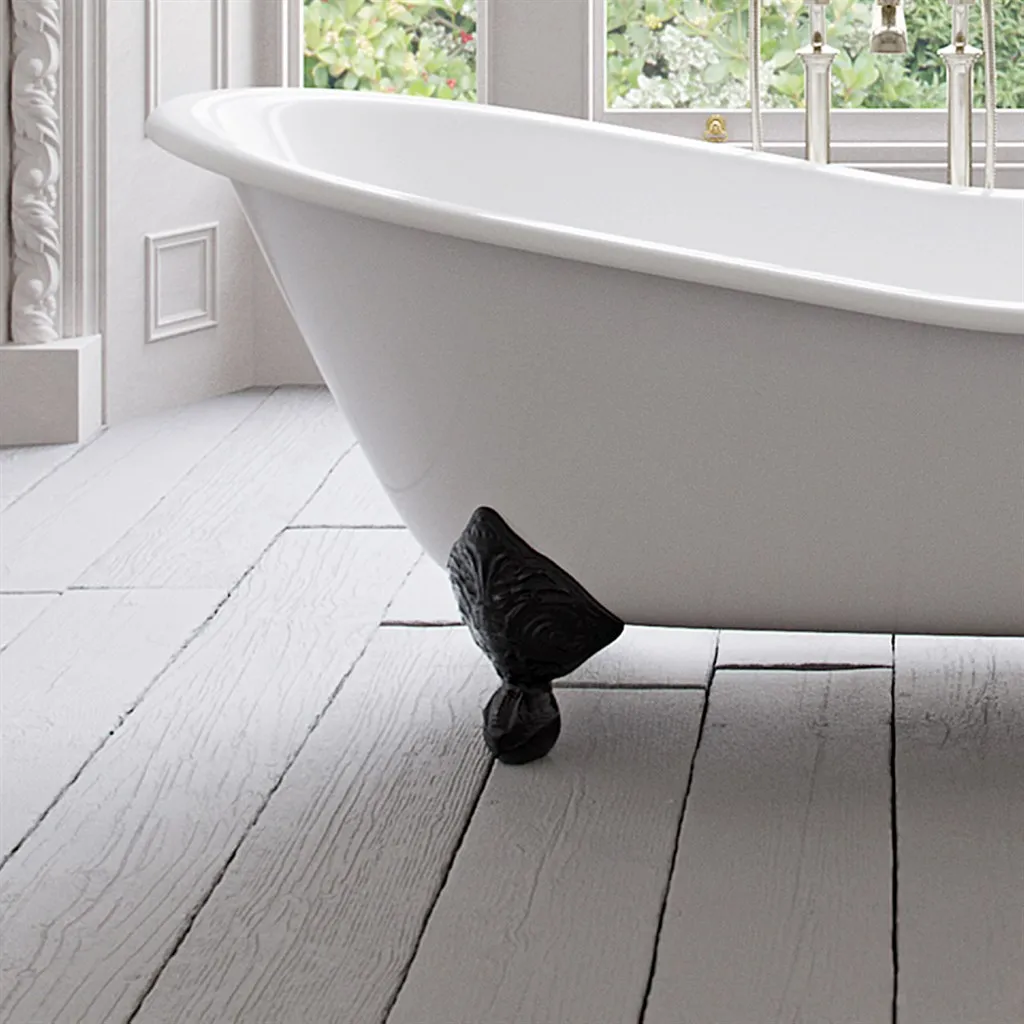 The Joyus 146 - Black & White Badewanne aus emailliertem Gusseisen