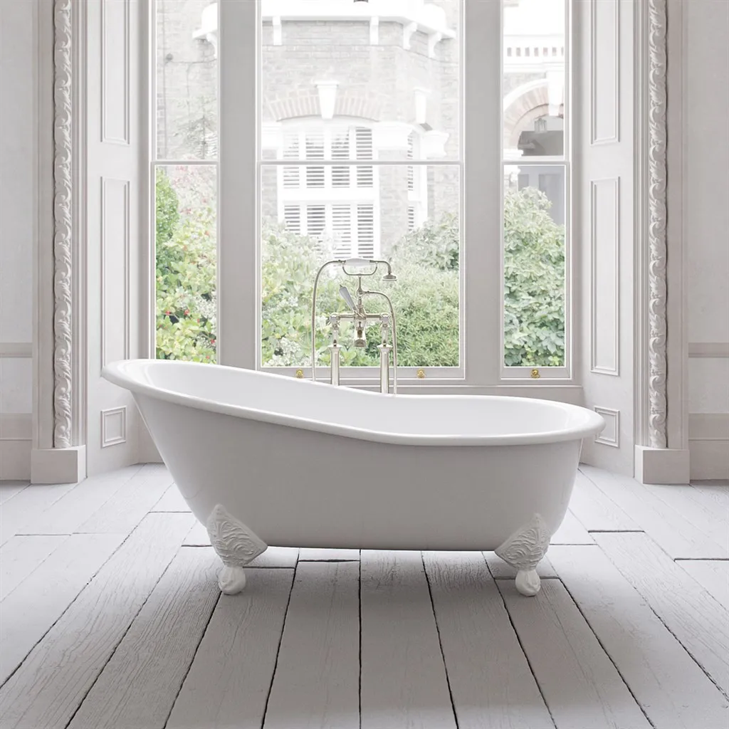The Joyus 170 - Weiße, emaillierte Badewanne aus Gusseisen