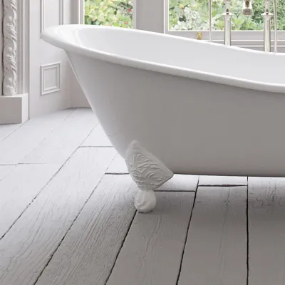 The Joyus 170 - Weiße, emaillierte Badewanne aus Gusseisen