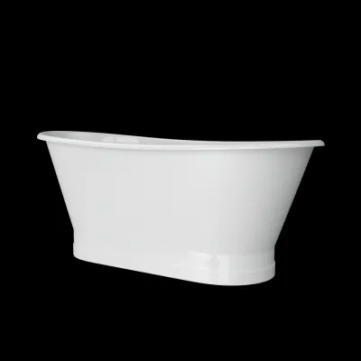 The York 170 - Weiße, emaillierte Badewanne aus Gusseisen