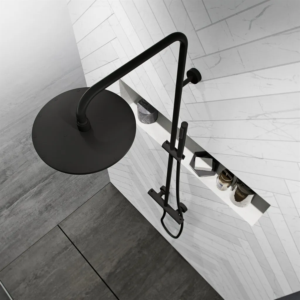 Semplice Rain DeLuxe SRL02 - SmartTerm Ø25 EasyClean, Mattschwarz