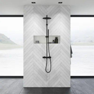 Semplice Rain DeLuxe SRL02 - SmartTerm Ø25 EasyClean, Mattschwarz