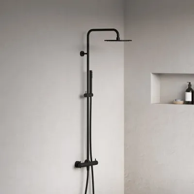 Semplice Rain DeLuxe SRL02 - SmartTerm Ø25 EasyClean, Mattschwarz