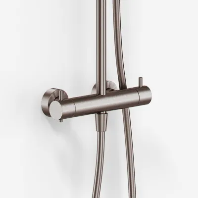 Semplice Rain DeLuxe SRL02 - SmartTerm Ø25 EasyClean, PVD-gebürsteter Stahl