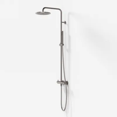 Semplice Rain DeLuxe SRL02 - SmartTerm Ø25 EasyClean, PVD-gebürsteter Stahl