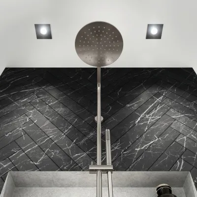 Semplice Rain DeLuxe SRL02 - SmartTerm Ø25 EasyClean, PVD-gebürsteter Stahl