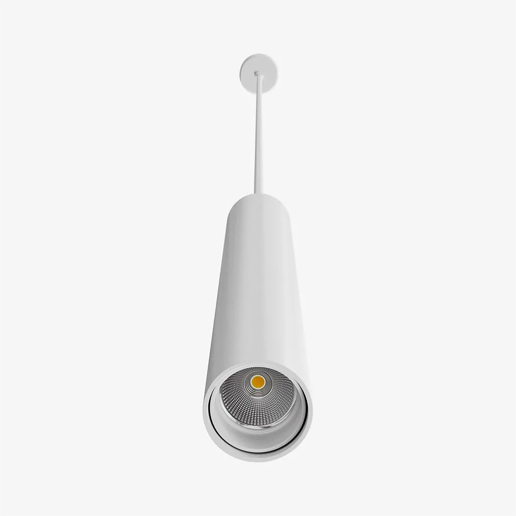 Tube Light 300 - Ø40x300 mm, LED-Pendelleuchte, Mattweiß