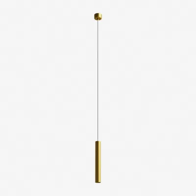 Tube Light 300 - Ø40x300 mm, LED-Pendelleuchte, Mattgold
