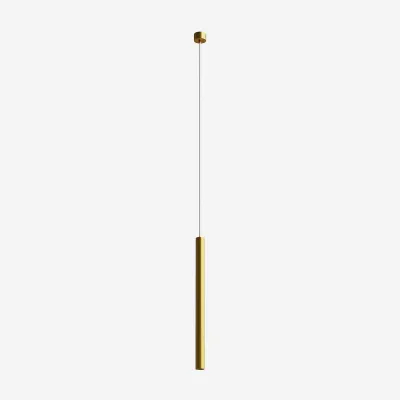 Tube Light 600 - Ø40x600 mm, LED-Pendelleuchte, Mattes Gold