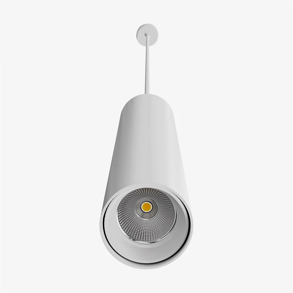 Tube Light 300XL - Ø60x300 mm, LED-Pendelleuchte, Mattweiß