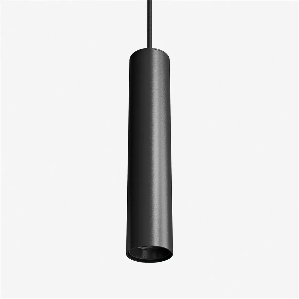 Tube Light 300XL - Ø60x300 mm, LED-Pendelleuchte, Mattschwarz