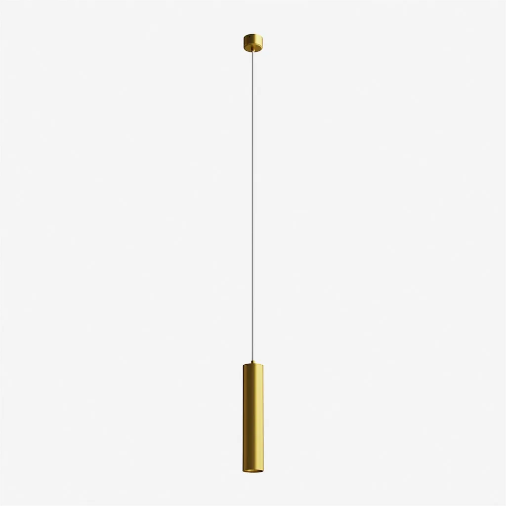 Tube Light 300XL - Ø60x300 mm, LED-Pendelleuchte, Mattes Gold