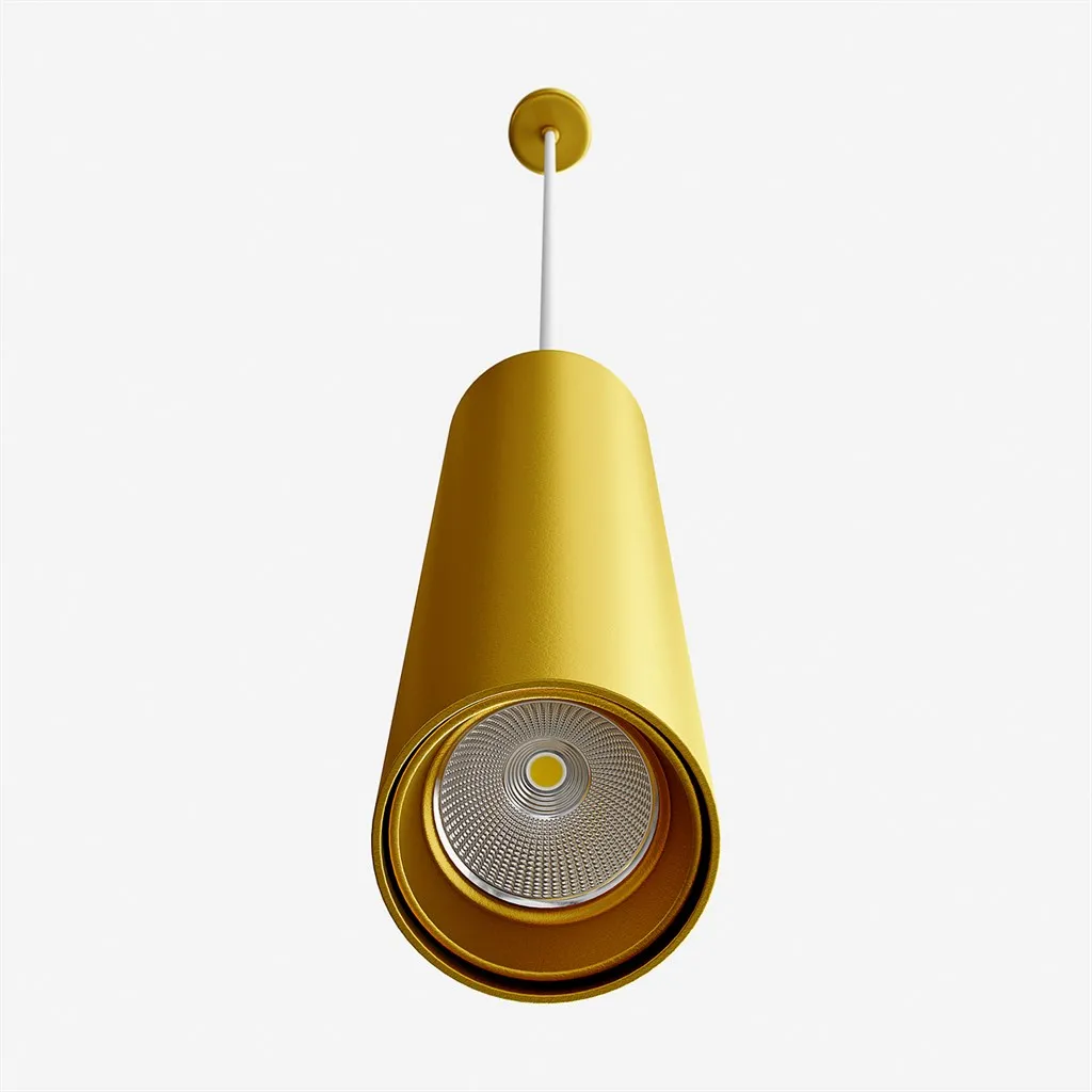 Tube Light 300XL - Ø60x300 mm, LED-Pendelleuchte, Mattes Gold