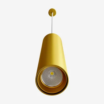 Tube Light 300XL - Ø60x300 mm, LED-Pendelleuchte, Mattes Gold