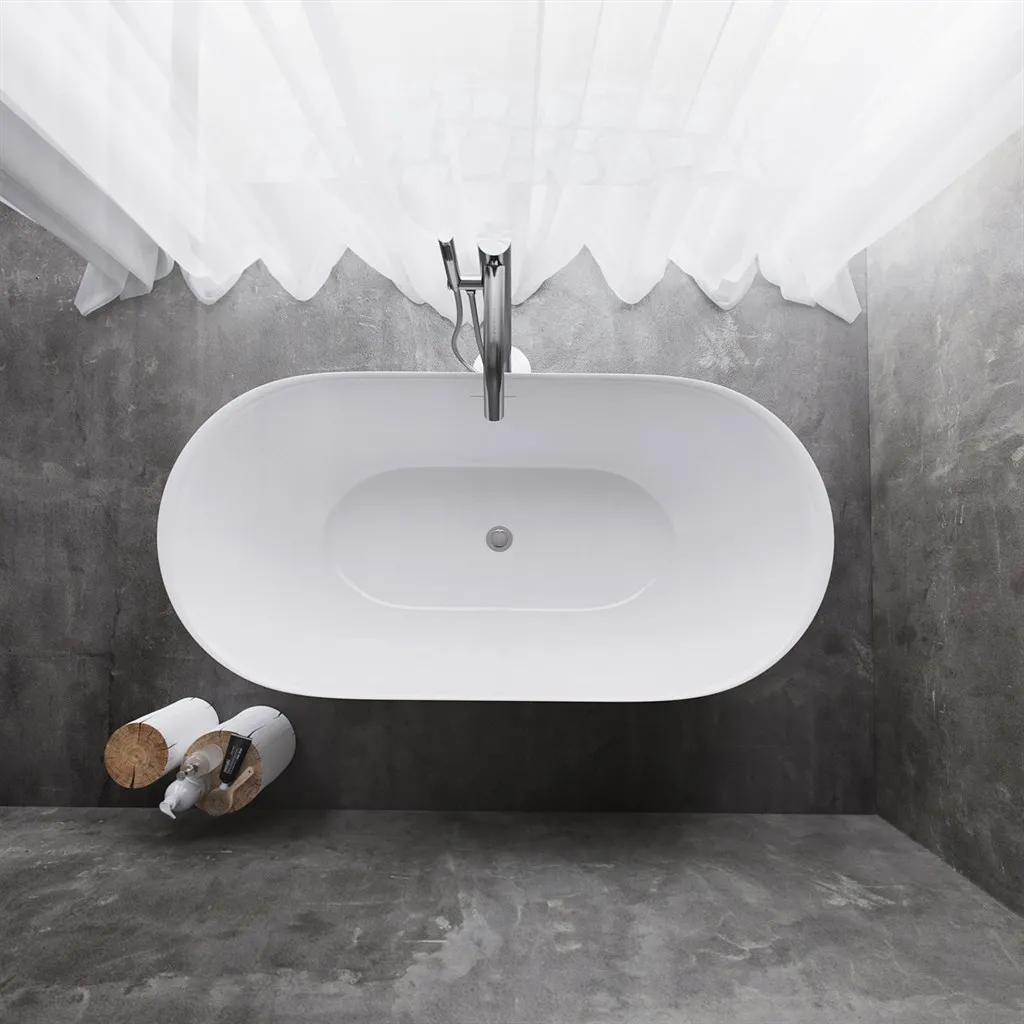 Yin-Yang 150 - Badewanne 150x72 cm, glänzendes Weiß