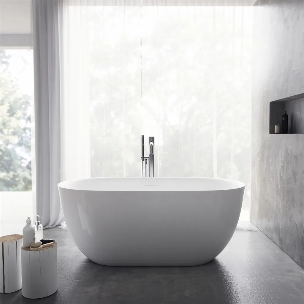 Yin-Yang 150 - Badewanne 150x72 cm, glänzendes Weiß