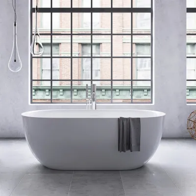 Yin-Yang 170 - Badewanne 170x78 cm, glänzendes Weiß