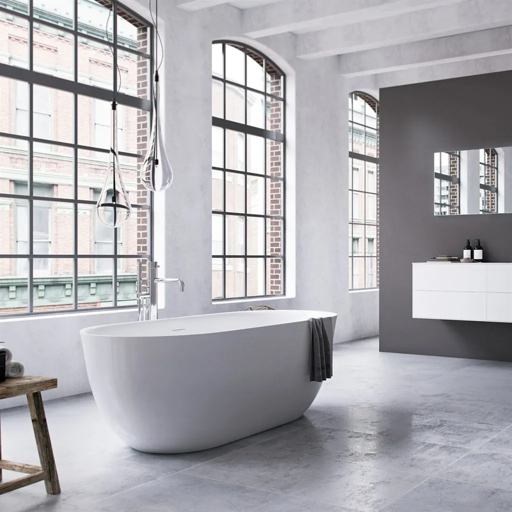 Yin-Yang 170 - Badewanne 170x78 cm, glänzendes Weiß