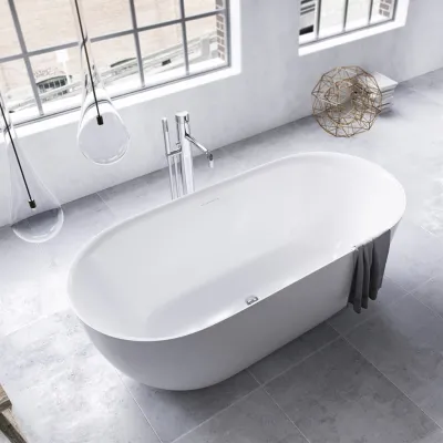 Yin-Yang 170 - Badewanne 170x78 cm, glänzendes Weiß