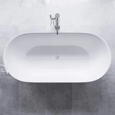 Yin-Yang 170 - Badewanne 170x78 cm, glänzendes Weiß