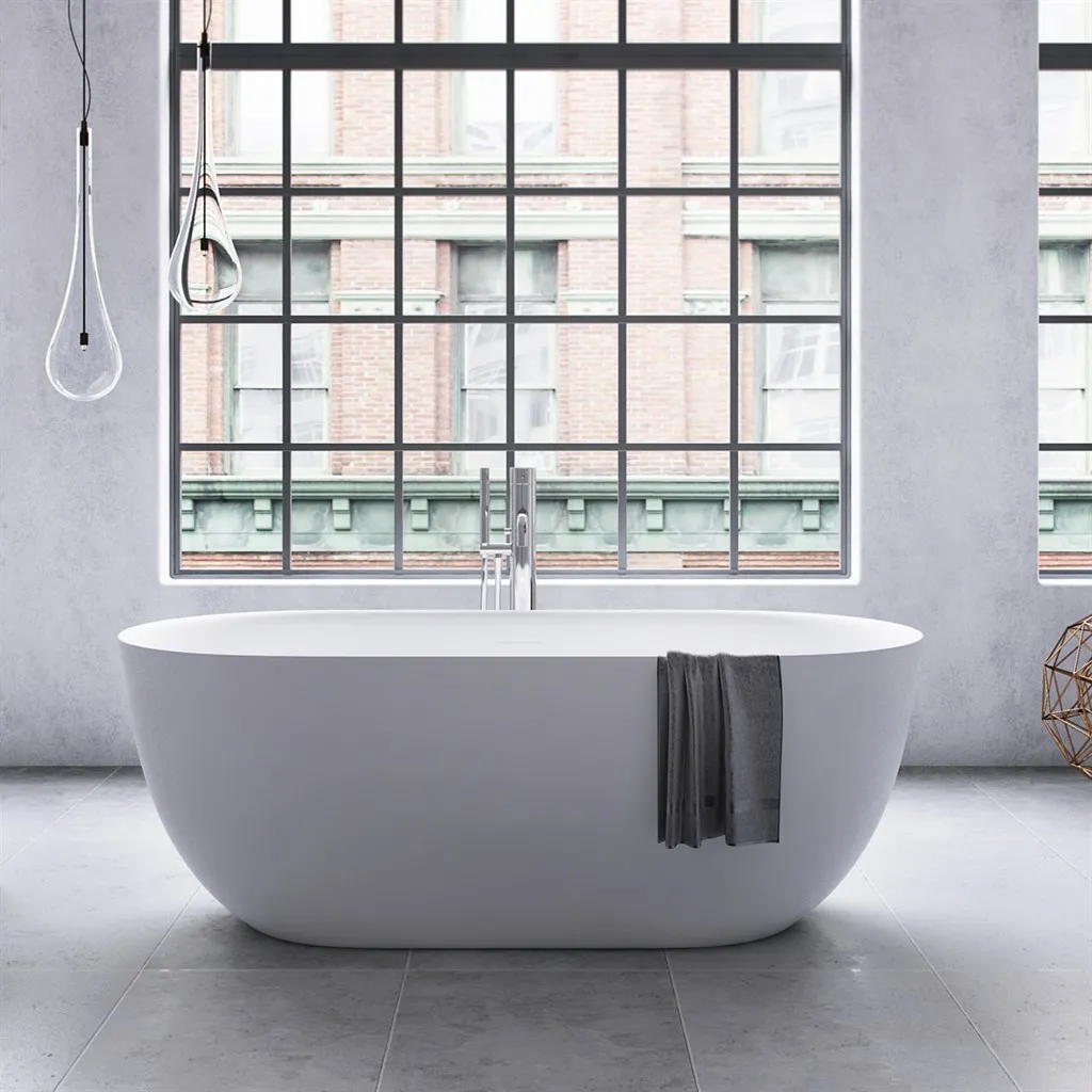 Yin-Yang 170 - Badewanne 170x78 cm, Mattweiß 