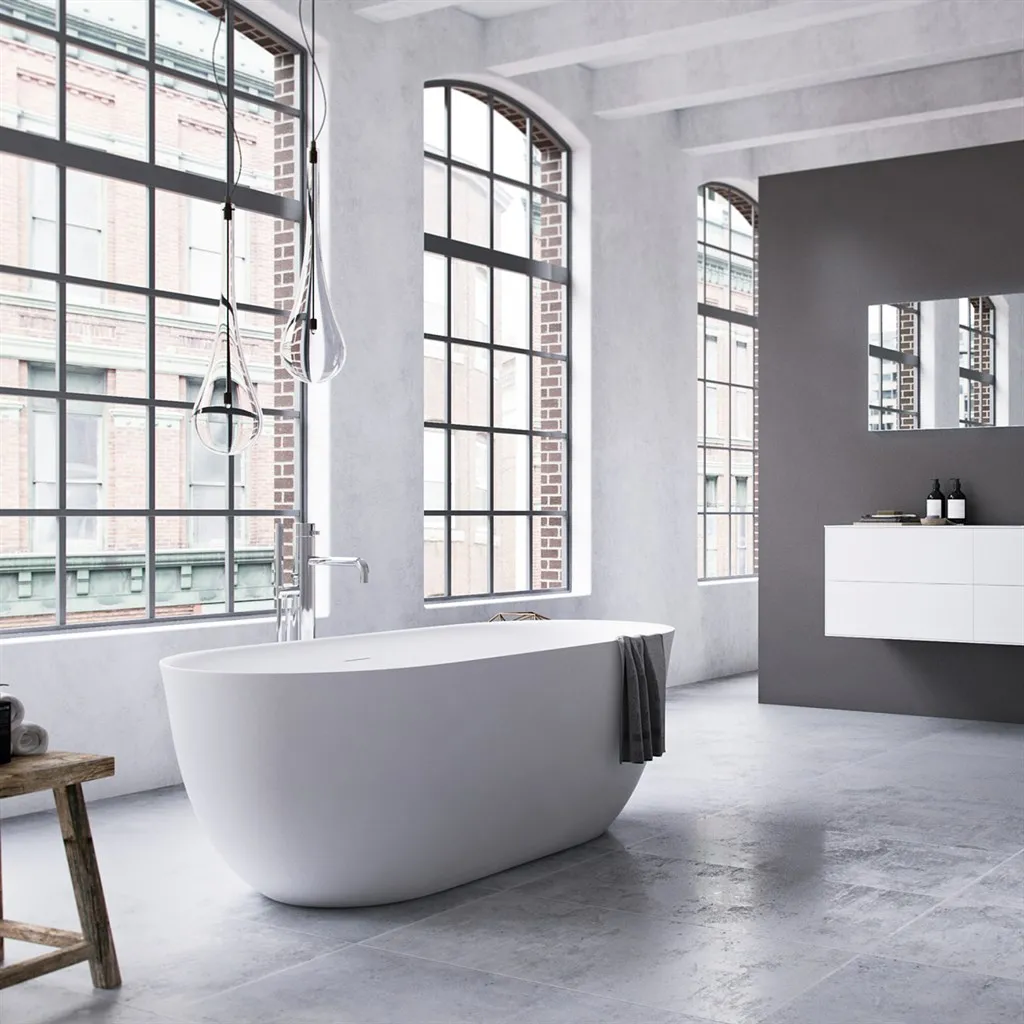 Yin-Yang 170 - Badewanne 170x78 cm, Mattweiß 