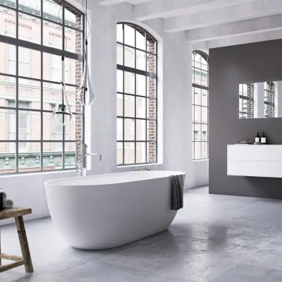 Yin-Yang 170 - Badewanne 170x78 cm, Mattweiß 