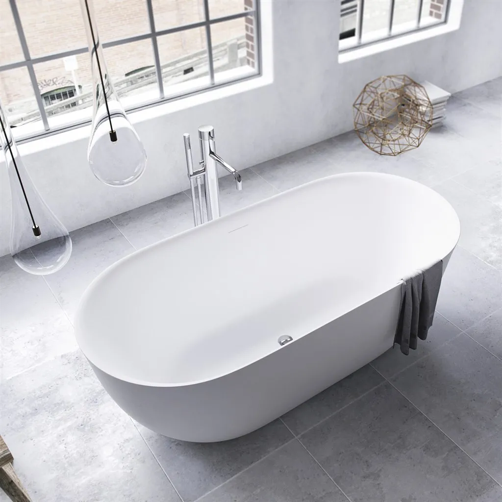 Yin-Yang 170 - Badewanne 170x78 cm, Mattweiß 