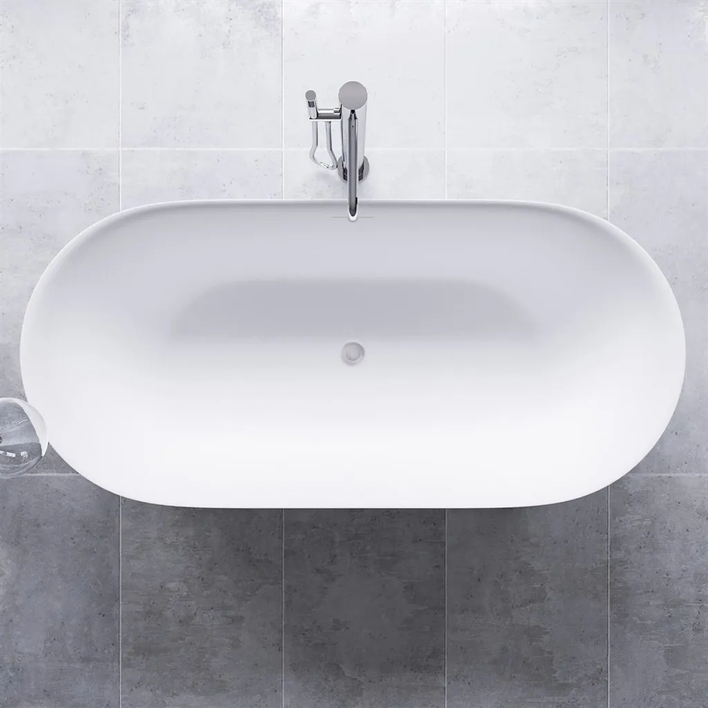 Yin-Yang 170 - Badewanne 170x78 cm, Mattweiß 