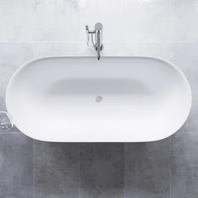 Yin-Yang 170 - Badewanne 170x78 cm, Mattweiß 