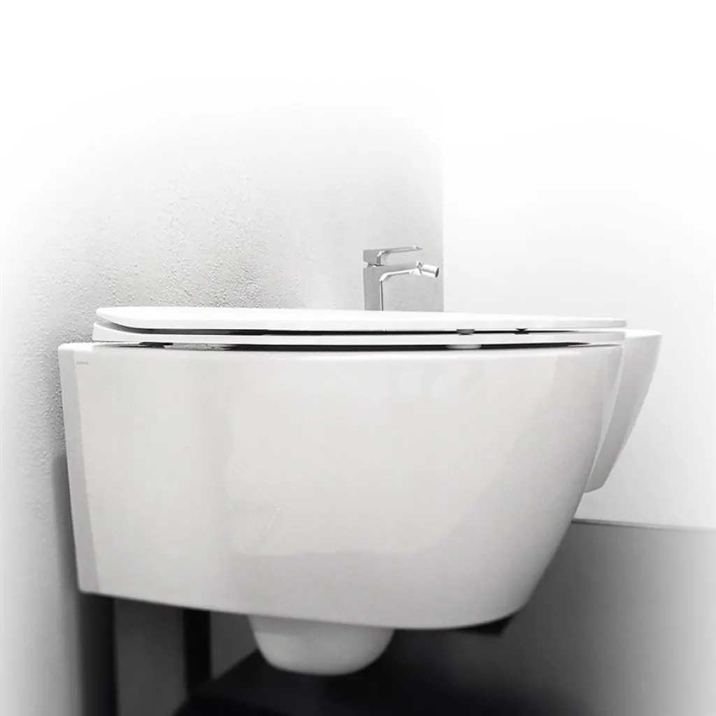Spazio LFT006 - Toilettensitz, Schwarz glänzend