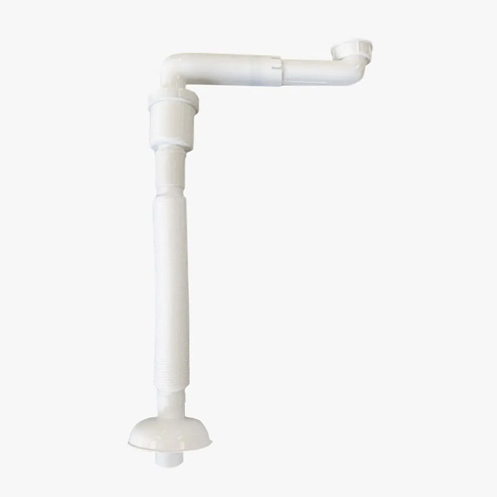 Pulcher PSS01 - Platzsparender Geruchsverschluss für Badmöbel, Universal mit Ø32 mm. flexibles Rohr