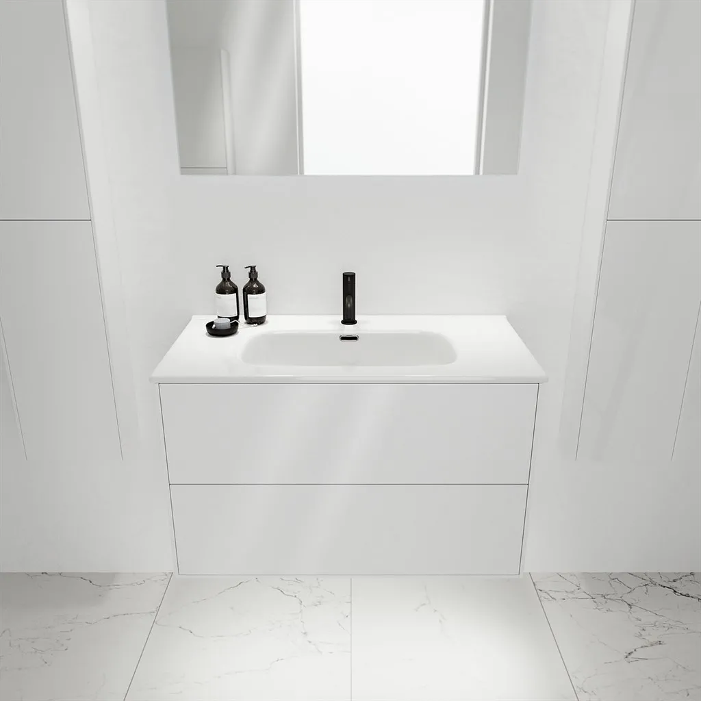 ArkiLife Cobus ACC90 - 91 x 46,5, Slim-Design-Möbel 91 x 46,5 cm mit Porzellanspüle