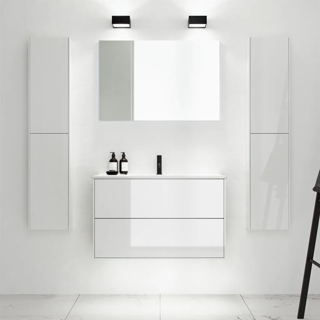 ArkiLife Cobus ACC90 - 91 x 46,5, Slim-Design-Möbel 91 x 46,5 cm mit Porzellanspüle