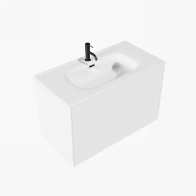 ArkiLife Cobus ACC90 - 91 x 46,5, Slim-Design-Möbel 91 x 46,5 cm mit Porzellanspüle