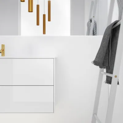 ArkiLife Cobus ACC120 - 121 x 46,5, Slim-Design-Möbel 121 x 46,5 cm mit Porzellanspüle