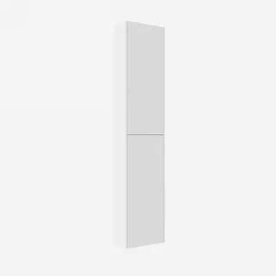 ArkiLife Cobus ACHC3014L - 30x14x140 cm, Hochschrank in Hochglanz Weiß, Linksanschlag