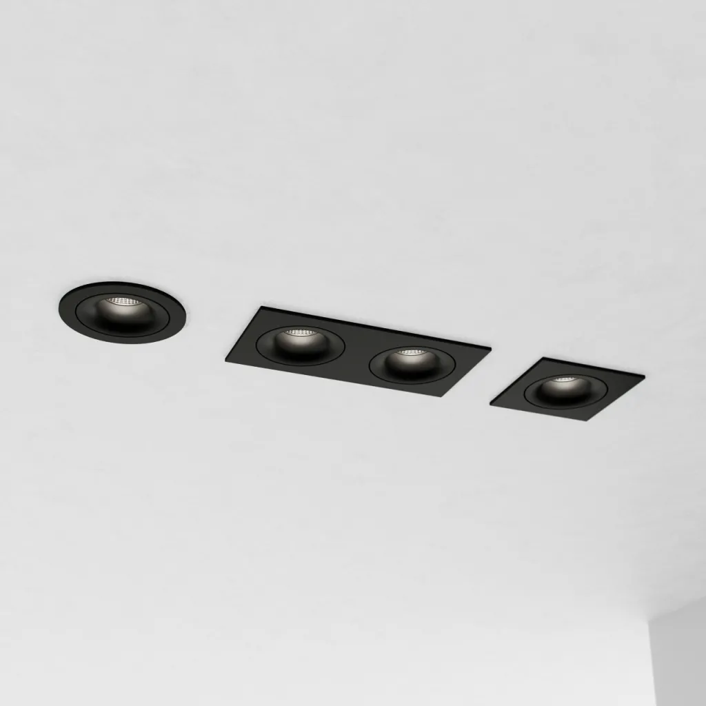 Quadro 1 LED - Schwarz