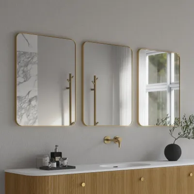 Déco Dé Lux 50x70 - Gebürstetes Messing