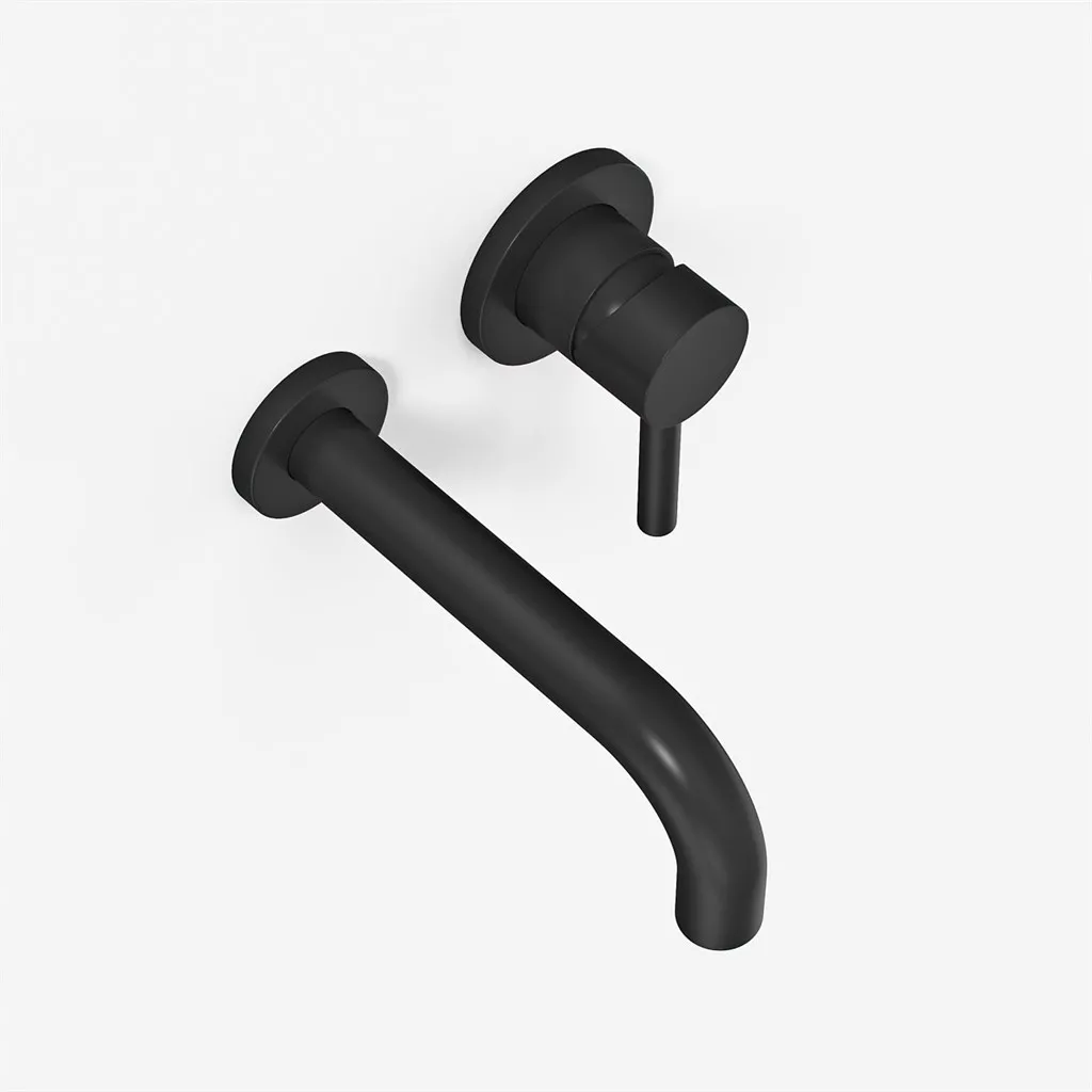 Semplice SHV102 - Waschtischarmatur, 22 cm Auslauf, Mattschwarz